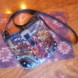 Camo and Brown Purse
